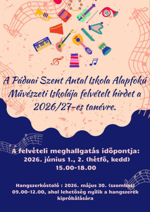 Hangszerkóstoló és felvételi a Művészeti Iskolában