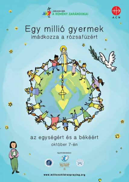 Egy millió gyermek imádkozza a rózsafüzért 2025